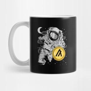 Astronaut Reaching Algorand ALGO Coin To The Moon Crypto Token Cryptocurrency Wallet Birthday Gift For Men Women Mug